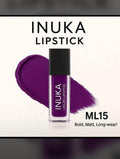 Inuka Matte Lipstick Purple intense colour